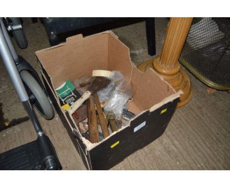 A box of various tools etc
