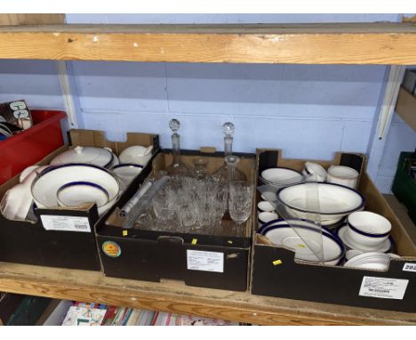 Three boxes of assorted including Royal Worcester part dinner service