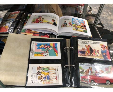 A EXTENSIVE COLLECTION OF VINTAGE AND OTHER SAUCEY POSTCARDS.