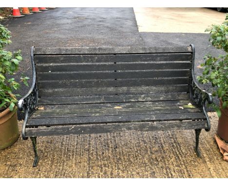 A GARDEN BENCH.