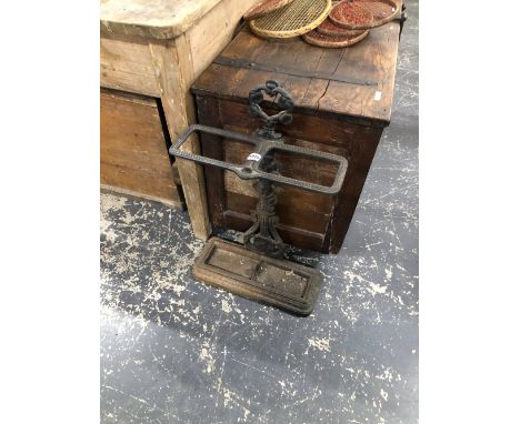 A CAST IRON STICK STAND 