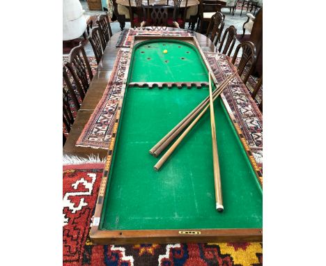 A LARGE FOLD OVER BAGATELLE TABLE 
