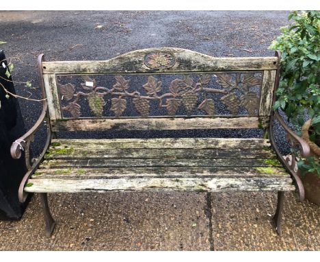 A GARDEN BENCH.