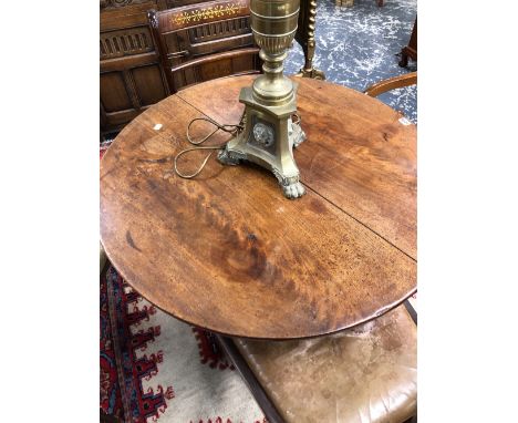 AN EARLY 19th C. MAHOGANY TRIPOD TABLE.   Dia. 87 x H 71cms.
