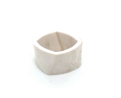 A TIFFANY AND CO CACHOLONG HONG KONG TORQUE RING DESIGNED BY FRANK GEHRY. APPROXIMATE SIZE M.   