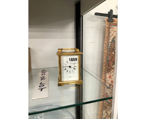 A JW BENSON CARRIAGE CLOCK