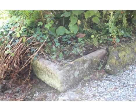 * A sandstone rectangular trough, 87cm W 