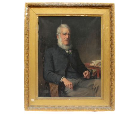 * Attributed to Joseph Bridge of Shrewsbury (British, 1845–1894),Study for a half length portrait of Benjamin Llewellyn Vawdr