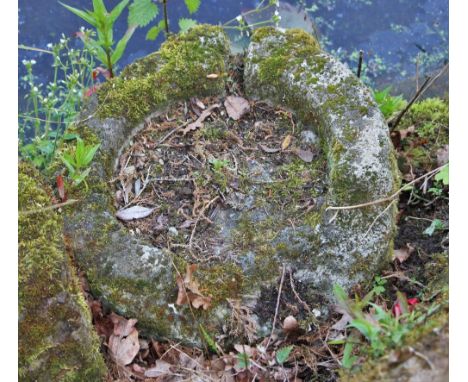 * A circular sandstone trough, 42cm D 