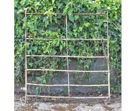 * A wrought iron estate gate, 3ft W, with another (2) 