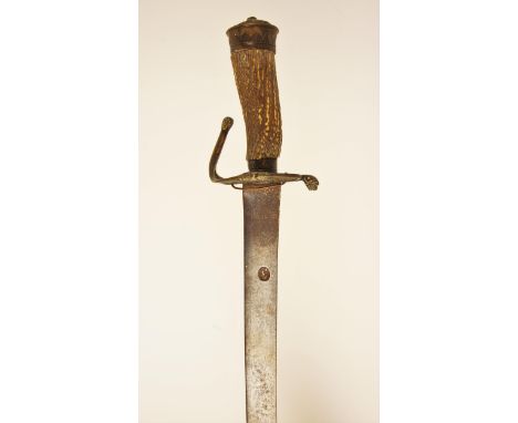 A composite Hunting-sword, with late 17th century blade struck with a king’s head mark in the German manner and engraved at t