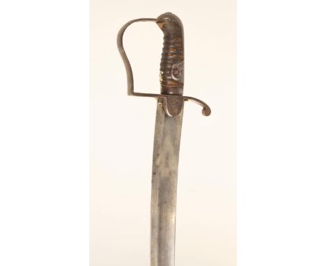 A 1796 Pattern Light Cavalry non-commissioned Ranks Sabre and Scabbard, circa 1808, of regulation specifications throughout, 