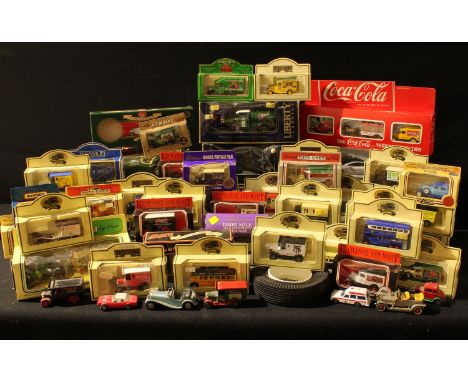 Toys - Burago and Maisto 1:24 scale model cars including Mercedes-Benz SSK (1928), window boxed; other models including Liber