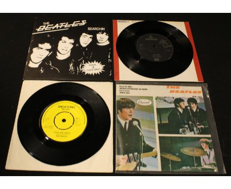 Vinyl Records - 7? singles including The Beatles ? I Want To Hold Your Hand ? R 5084 ? Matrix Runout ? Side A ? Stamped 7XCE 