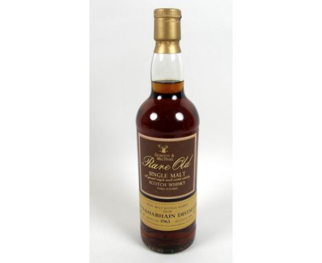 Vintage Whisky: a bottle of Bunnahabhain Rare Old single malt Scotch whisky, Islay, distilled 1965, bottled 1998, Gordon & Ma