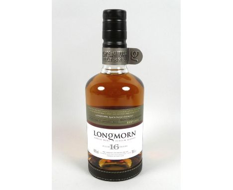 Vintage Whisky: a bottle of Longmorn single malt Scotch whisky, aged 16 years, Speyside, Non-Chill filtered, 70cl, 48% vol, i