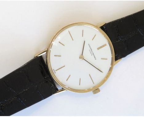 GENTLEMANS 18ct YELLOW GOLD VACHERON &amp; CONSTANTIN WRIST WATCH, 18ct yellow gold cased mechanical manual wind movement, ap