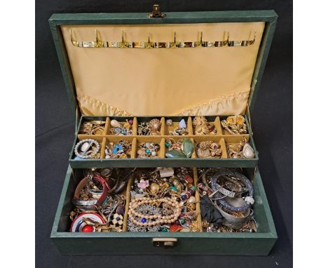 SELECTION OF COSTUME JEWELLERYincluding a Trifari bracelet, various pieces by Monet, simulated pearls, earrings, necklaces, w