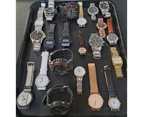 SELECTION OF LADIES AND GENTLEMEN'S WRISTWATCHESincluding Casio, Cluse, Seiko, Swatch, G-Shock, Ravel, Calvin Klein, Sekonda 