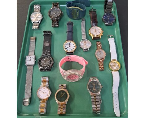 SELECTION OF LADIES AND GENTLEMEN'S WRISTWATCHESincluding Geoffrey Beene, Seiko Chronograph, Citizen, Sekonda, Ravel, Abbott 