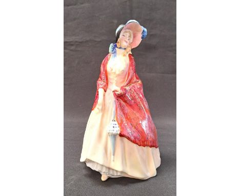 EARLY ROYAL DOULTON 'PAISLEY SHAWL' FIGUREHN1987 and initialled FJH