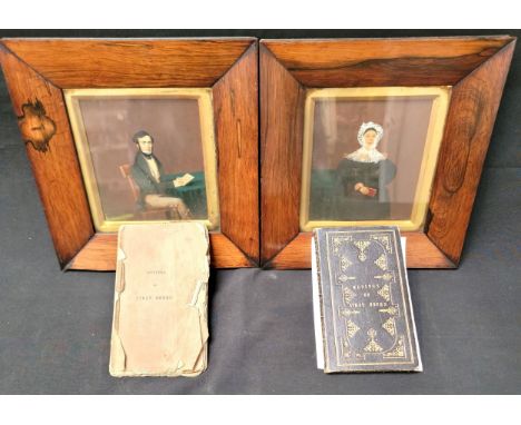 TWO EDITIONS OF "MUSINGS OF STRAY HOURS" BY ROBERT STEWART the leather bound edition, published in 1850 and printed by Brown 