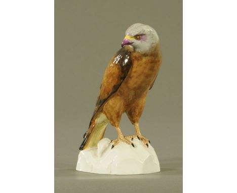 A Copeland Spode pottery figure of a bird of prey.  Height 19 cm.