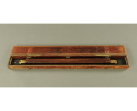 A vintage cased parallel yard rule by H.N. &amp; B.