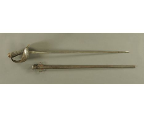 A George V World War One period British Officer sword, produced by The Army & Navy Cooperative, No 10302, the blade marked Ma