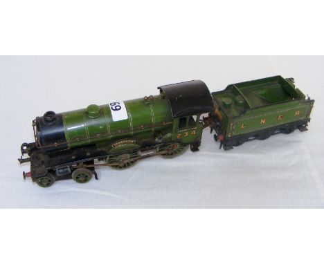 A Hornby O Gauge LNER No2 Special Tender Yorkshire R/N 234 Clockwork tin plate.