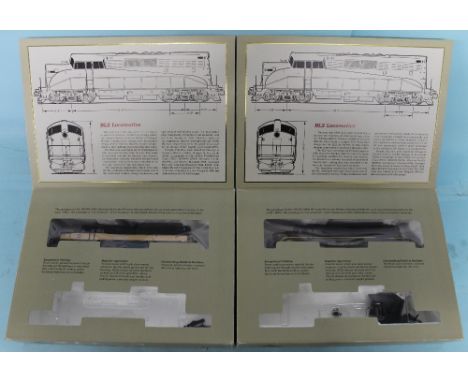Proto 2000 Series HO scale Western Maryland & Monon locomotives CONDITION REPORT: Both locos in good condition, one missing t
