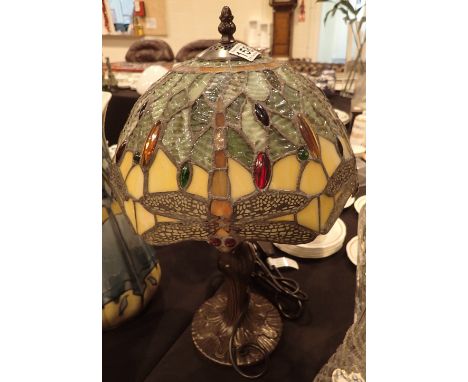 Dragonfly Tiffany style lamp H: 46 cm 