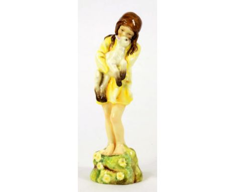 A ROYAL WORCESTER FIGURE OF SPRING, MODELLED BY F.G. DOUGHTY, 23CM H, BLACK PRINTED MARK, MID 20TH CENTURY