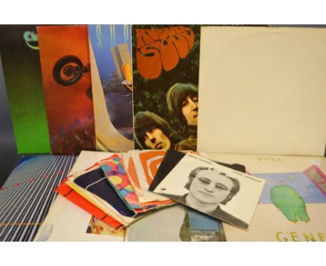 Records - LP's including Rolling Stones, The Rolling Stones, Decca SKU 4733; The Beatles Unnumbered White Album, with photo c