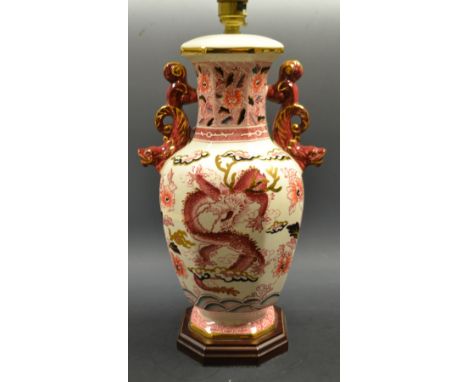 A Mason's Dragon lamp