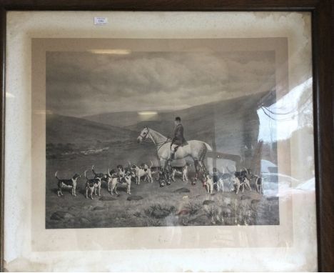 A large hunting print. Est. £20 - £30.