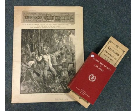 A Military book entitled, 'Games and Sports In The Army' together with a Military magazine. Est. £10 - £20.