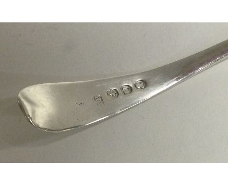 A Georgian silver sauce ladle. London 1815. Approx. 10 grams. Est. £25 - £35.