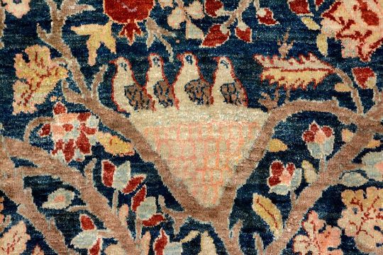 Seiden Teheran Antik Lebensbaum Teppich Tree Of Life