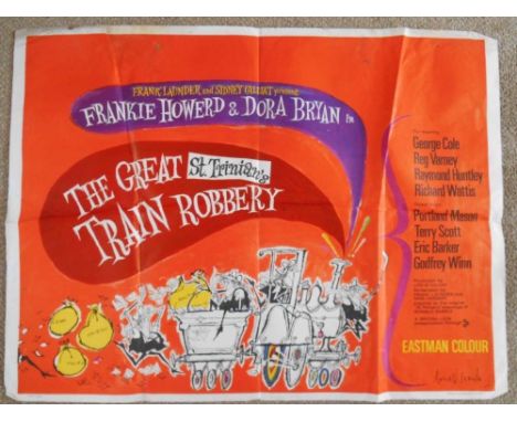A 1966 original film poster for "The Great St. Trinians Train Robbery"