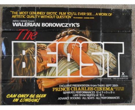 A 1975 original film poster for "The Beast"