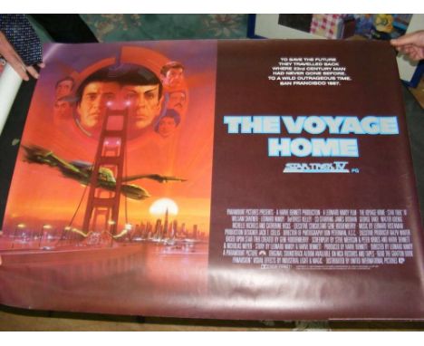An original Star Trek film poster "The Voyage Home" - 1987