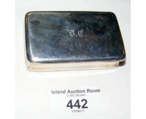 Silver snuff box - Birmingham 1824 - 7cm