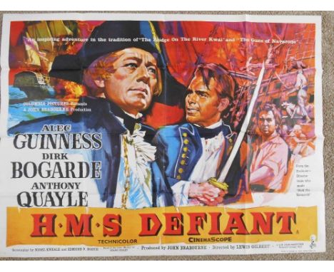 A 1962 original film poster for "H.M.S. Defiant"
