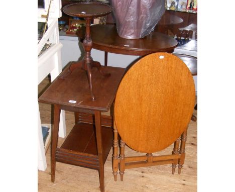 A wine table, together with two other tables