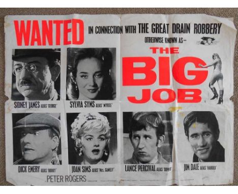A 1965 original film poster for "The Big Job"