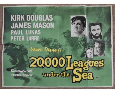 A 1972 original film poster for "20,000 Leagues Under the Sea"