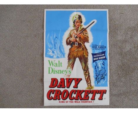 A 1955 original film poster for "Davy Crockett"