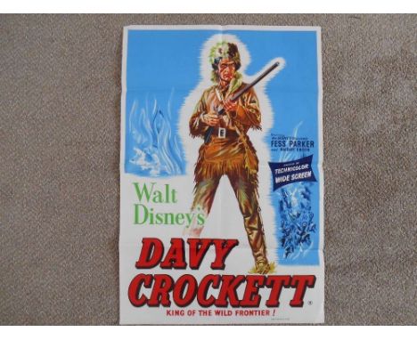 A 1955 original film poster for "Davy Crockett"