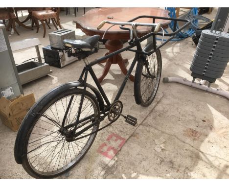 A VINTAGE BUTCHERS BIKE 
